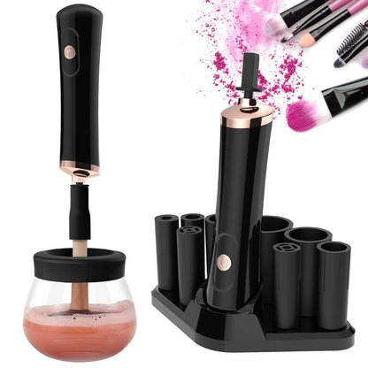 Limpiador eléctrico de brochas de maquillaje con secado rápido 2 en 1